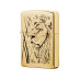 204B Зажигалка ZIPPO Proud Lion латунь/сталь с покрытием Brushed Brass, золотистый