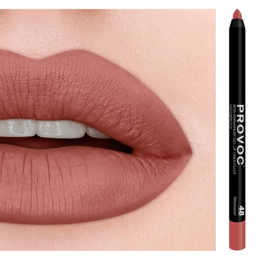 Подводка гелевая в карандаше для губ, 48 кораллово-бежевый / Gel Lip Liner Bittersweet