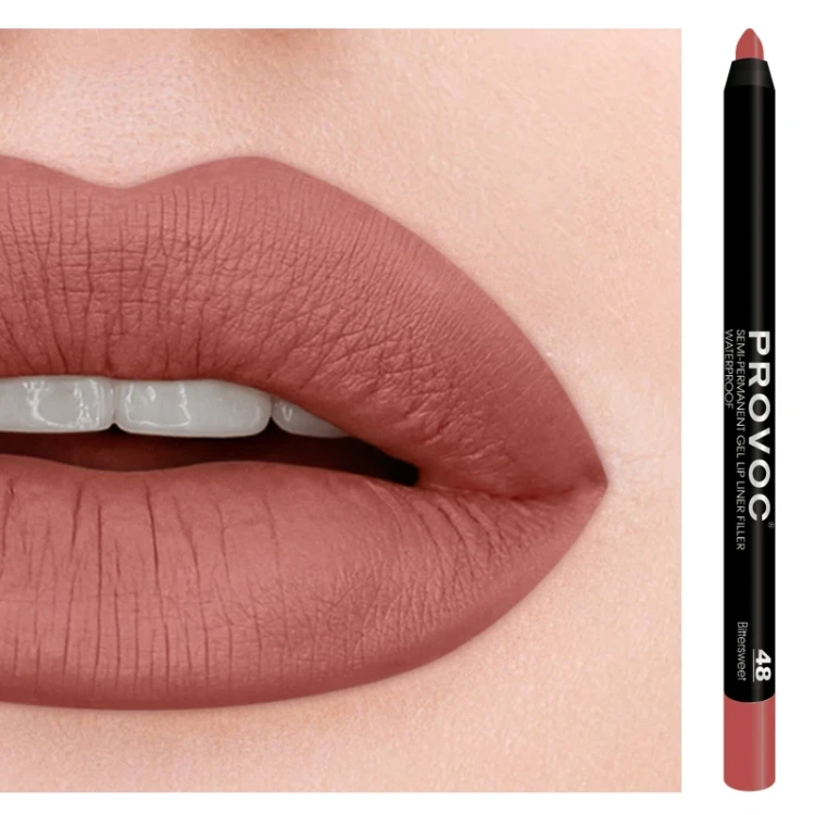 Подводка гелевая в карандаше для губ, 48 кораллово-бежевый / Gel Lip Liner Bittersweet