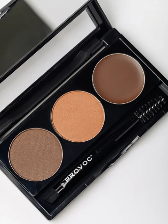 Набор теней для бровей, 02 тепло-коричневый / EYEBROWNS Brow Palette 3,9 гр