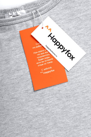 Летнее платье для девочки Happyfox (серый)