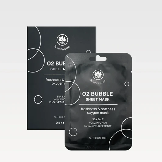 Маска тканевая ультраочищающая пузырьковая / O2 BUBBLE SHEET MASK 5*25 гр