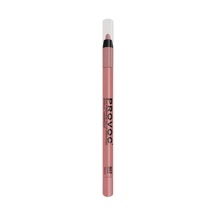 Подводка гелевая в карандаше для губ, 802 персиковый нюд / Gel Lip Liner Zalmon 1,2 г