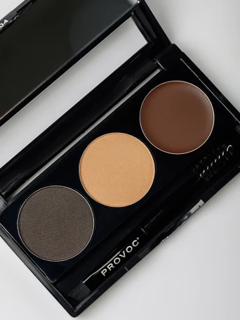 Набор теней для бровей, 04 темно-коричневый / EYEBROWNS Brow Palette 3,9 гр