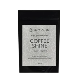 Скраб мерцающий, кофе, ваниль, миндаль / Coffee shine magical glow MiPASSiON 250 гр