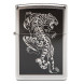 207 Зажигалка ZIPPO Tigre, латунь/сталь с покрытием Brushed Chrome