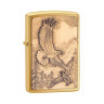 20854 Зажигалка ZIPPO Eagles, латунь/сталь с покрытием Brushed Brass, золотистый