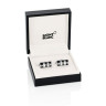 Montblanc 00109513 Запонки прямоуг сталь перлам