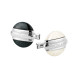 Montblanc 00109775 Запонки круглые сталь лак