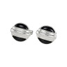 Montblanc 00109775 Запонки круглые сталь лак