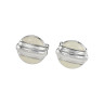 Montblanc 00109775 Запонки круглые сталь лак