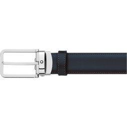 Montblanc 00118419 Ремень прямоуг стальн пряж син