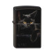 218 CAT Зажигалка ZIPPO Чёрная кошка, латунь/сталь с покрытием Black Matte, черный