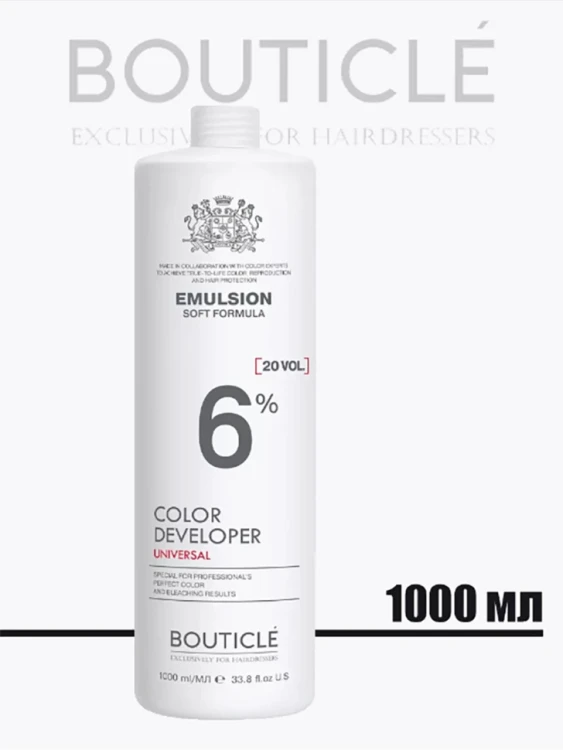 Оксидант-лосьон 6% / Bouticle color developer 1000 мл