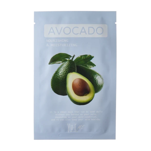 Маска для лица с экстрактом авокадо / YU.R ME Avocado Sheet Mask 25 гр