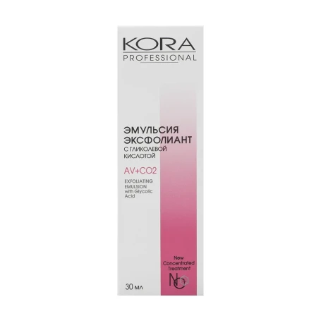 Эмульсия-эксфолиант с гликолевой кислотой / KORA PROFESSIONAL 30 мл