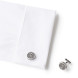 Montblanc 00114708 Запонки кругл сталь декор паутина