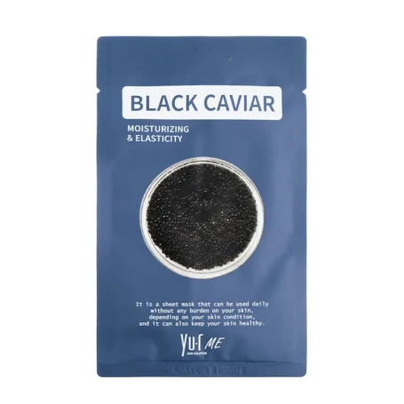 Маска для лица с экстрактом черной икры / Yu.r Me Black Caviar Sheet Mask 25 гр