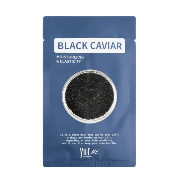 Маска для лица с экстрактом черной икры / Yu.r Me Black Caviar Sheet Mask 25 гр