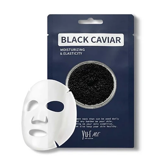 Маска для лица с экстрактом черной икры / Yu.r Me Black Caviar Sheet Mask 25 гр