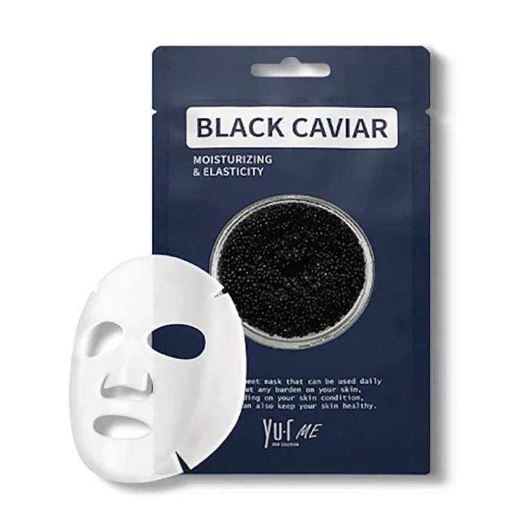 Маска для лица с экстрактом черной икры / Yu.r Me Black Caviar Sheet Mask 25 гр