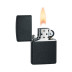 236 Зажигалка ZIPPO Classic, латунь/сталь с покрытием Black Crackle, чёрный