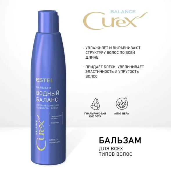 Бальзам для всех типов волос Водный баланс / CUREX BALANCE 250 мл