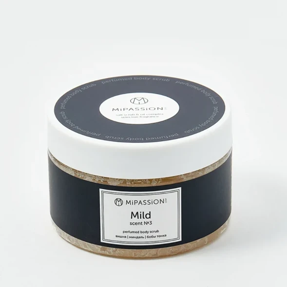 Скраб парфюмированный, вишня, миндаль, бобы тонка / Mild MiPASSiON 250 мл