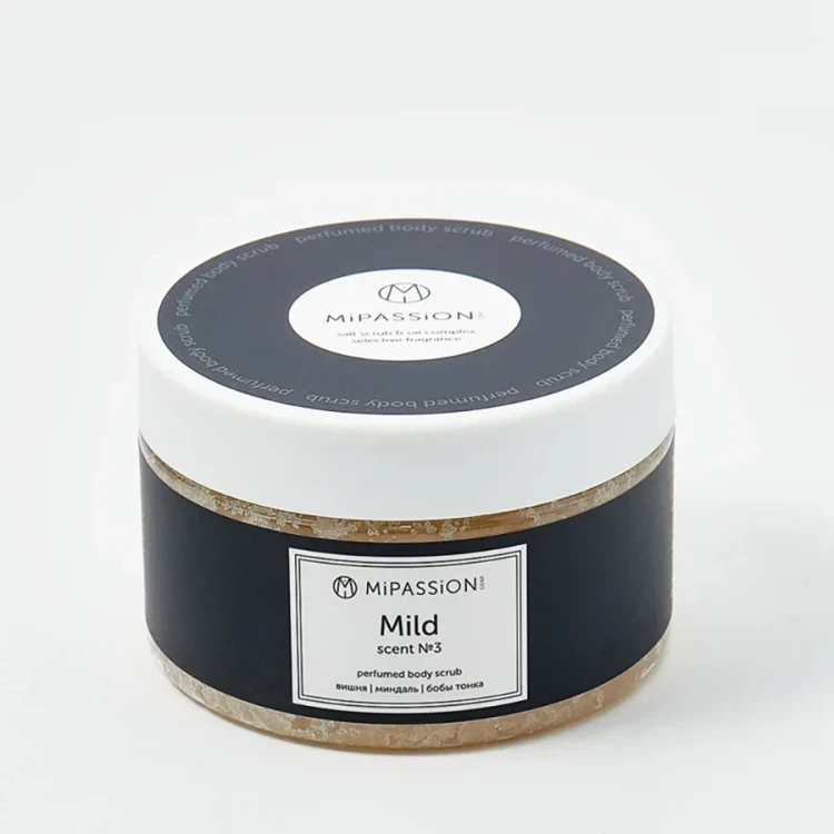 Скраб парфюмированный, вишня, миндаль, бобы тонка / Mild MiPASSiON 250 мл