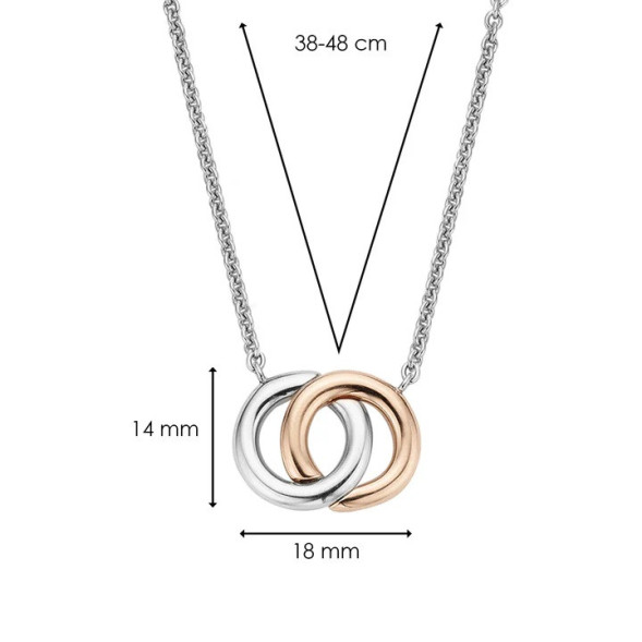 TI SENTO Колье Necklace silver 925 (3822SR/48)