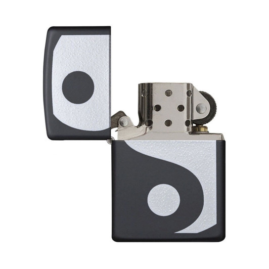24472 Зажигалка ZIPPO Classic, латунь/сталь с покрытием Black Matte, черный