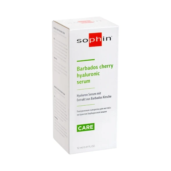 Сыворотка гиалуроновая для ногтей с экстрактом барбадосской вишни / BARBADOS CHERRY HYALURONIC SERUM 12 мл