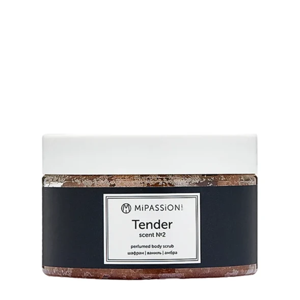 Скраб парфюмированный, шафран, ваниль, амбра / Tender MiPASSiON 250 мл