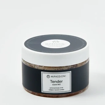 Скраб парфюмированный, шафран, ваниль, амбра / Tender MiPASSiON 250 мл