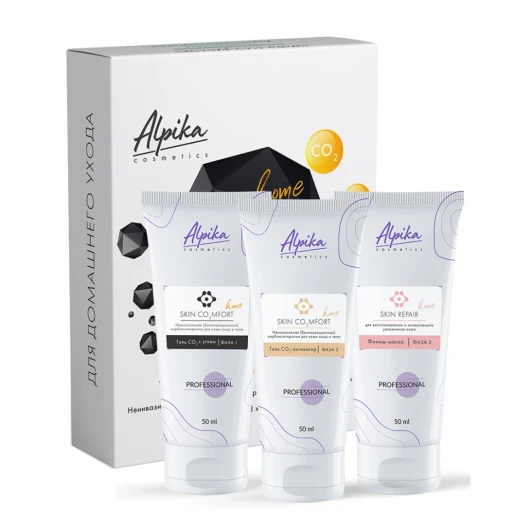 Набор неинвазивной карбокситерапии для кожи лица и тела / Alpika ANTI AGE Skin CO2MFORT Home 3*50 мл