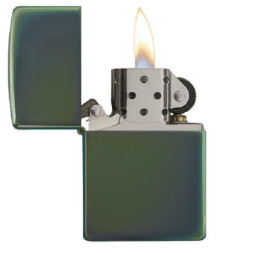 28129 Зажигалка ZIPPO Classic, латунь/сталь с покрытием Chameleon, зелёный