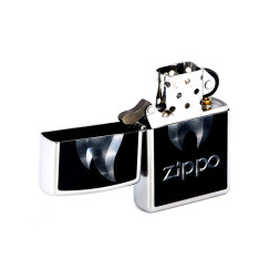 28445 Зажигалка ZIPPO Flame, латунь/сталь с покрытием Street Chrome, серебристый