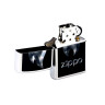 28445 Зажигалка ZIPPO Flame, латунь/сталь с покрытием Street Chrome, серебристый