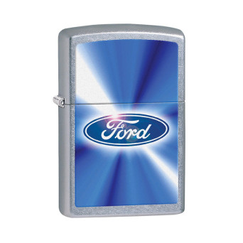 28455 Зажигалка ZIPPO Ford , латунь/сталь с покрытием Street Chrome, серебристый