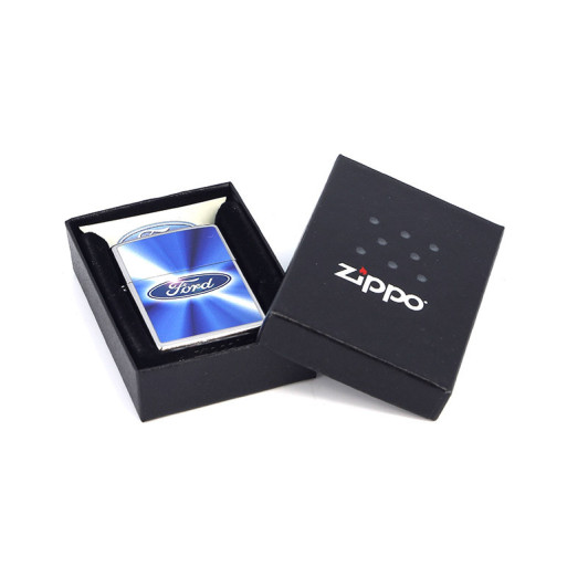 28455 Зажигалка ZIPPO Ford , латунь/сталь с покрытием Street Chrome, серебристый