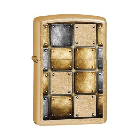 28539 Зажигалка ZIPPO Classic, латунь с покрытием Gold Dust, золотой