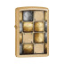28539 Зажигалка ZIPPO Classic, латунь с покрытием Gold Dust, золотой