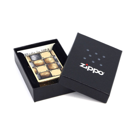 28539 Зажигалка ZIPPO Classic, латунь с покрытием Gold Dust, золотой