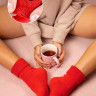 Махровые носки Happyfox (красный)