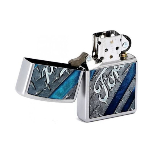 28626 Зажигалка ZIPPO, латунь с покрытием Satin Chrome™, серебристый