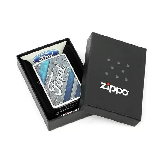 28626 Зажигалка ZIPPO, латунь с покрытием Satin Chrome™, серебристый