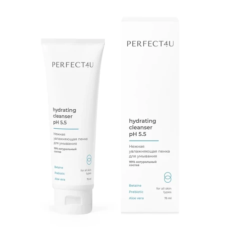 Пенка нежная увлажняющая для умывания / PERFECT4U 75 мл