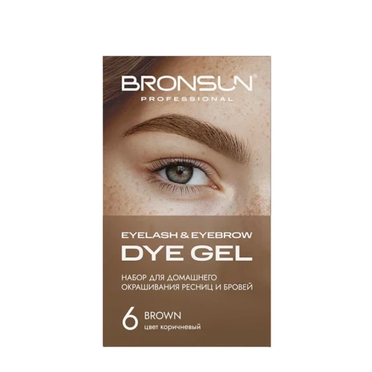 Набор для домашнего окрашивания, коричневый #6 / Eyelash And Eyebrow Dye Gel 35 гр
