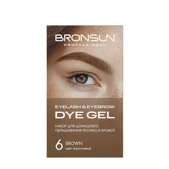 Набор для домашнего окрашивания, коричневый #6 / Eyelash And Eyebrow Dye Gel 35 гр