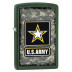 28631 Зажигалка ZIPPO US Army, латунь с покрытием Green Matte, зеленый